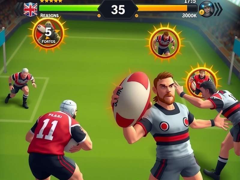 Rugby Glory Quest strategy guide showing team formations
